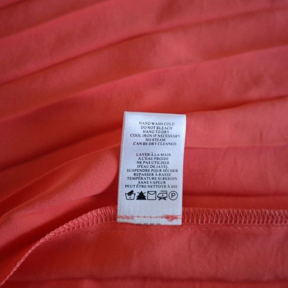 A.L.C 6DRES00832 Women's Sz 12 Malliot/Coral Renzo Pleated Blouson Dress - Picture 14 of 14